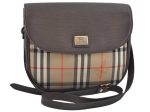 Auth BURBERRY Nova Check Shoulder Cross Body Bag Canvas Leather Beige L0278 Online Sale