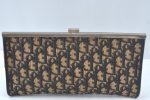 Authentic Christian Dior Trotter Clutch Bag Purse Canvas Leather Blue L0619 Supply