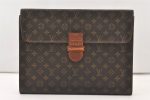 Authentic Louis Vuitton Monogram Poche Ministre Document Case M53445 LV 2596J Sale