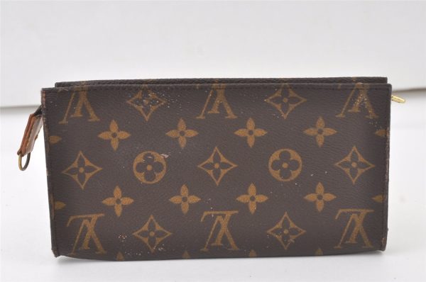 Authentic Louis Vuitton Monogram Pouch For Bucket GM LV Junk 7085K Sale