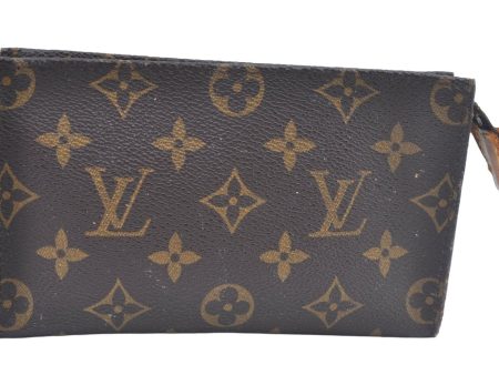 Authentic Louis Vuitton Monogram Pouch For Bucket PM LV Junk L0450 For Discount