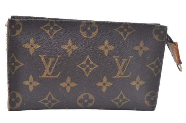 Authentic Louis Vuitton Monogram Pouch For Bucket PM LV Junk L0450 For Discount