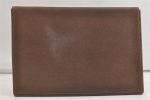 Authentic GUCCI Vintage Clutch Documents PC Case Leather Brown 4530K For Discount