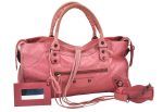 Auth BALENCIAGA Classic The Part Time 2Way Hand Bag Leather 168028 Pink 5274K For Discount