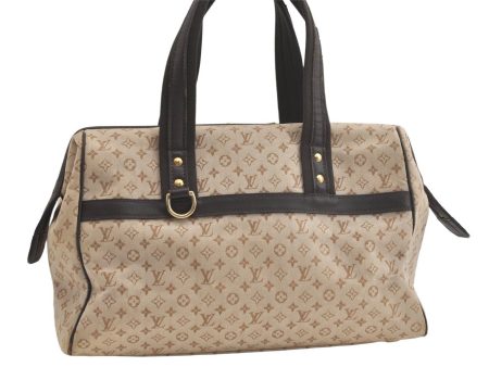 Auth Louis Vuitton Monogram Mini Josephine GM Hand Bag Beige M92413 LV 4656K Online Hot Sale