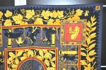 Authentic HERMES Carre 90 Scarf  Musique des dieux en soie  Silk Gray 3991K Online Sale