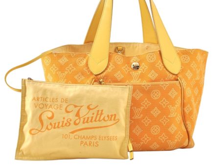 Auth Louis Vuitton Beach Line Cabas Ipanema PM Tote Bag Yellow M95985 LV 6387K Online