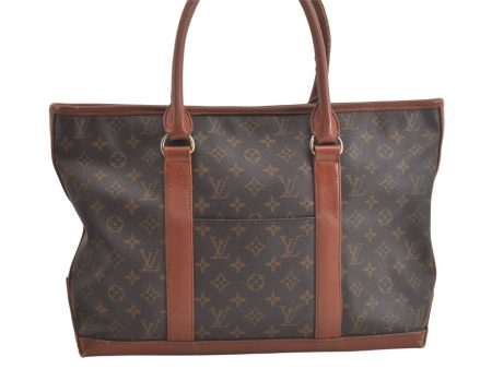 Auth Louis Vuitton Monogram Sac Weekend PM Vintage Tote Hand Bag M42425 LV 4799K Online Sale