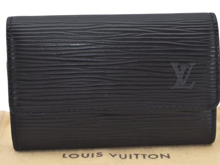 Authentic Louis Vuitton Epi Multicles 6 Key Case Black M63812 LV 4193K Cheap