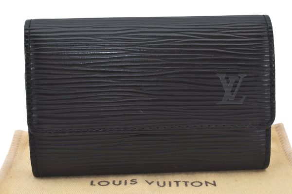 Authentic Louis Vuitton Epi Multicles 6 Key Case Black M63812 LV 4193K Cheap