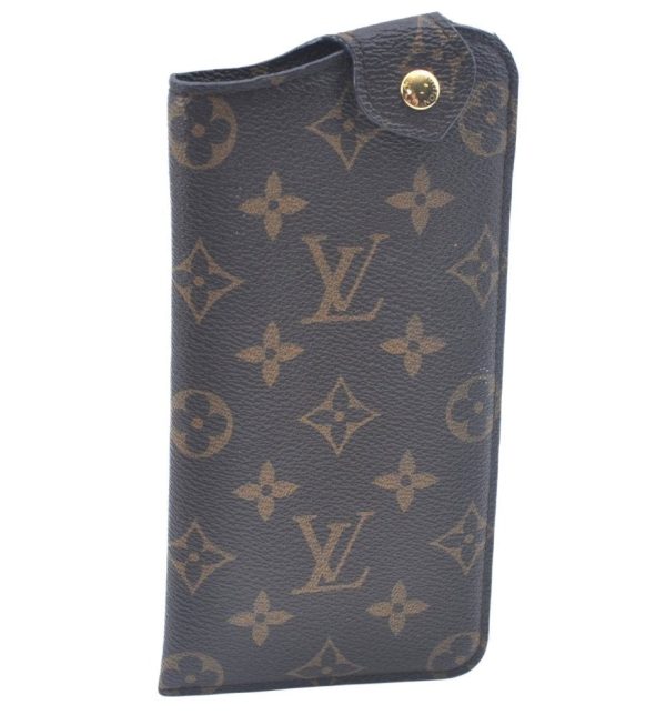 Authentic Louis Vuitton Monogram Etui Lunettes MM Glasses Case M66544 LV L0183 For Discount