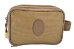 Authentic YVES SAINT LAURENT Clutch Hand Bag Purse PVC Leather Beige 7315K Supply