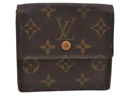 Authentic Louis Vuitton Monogram M61652 Porte Monnaie Billet Carte Credit 3007K Online now