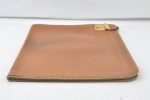 Authentic HERMES Vintage Documents Case Leather Brown 6797K Sale