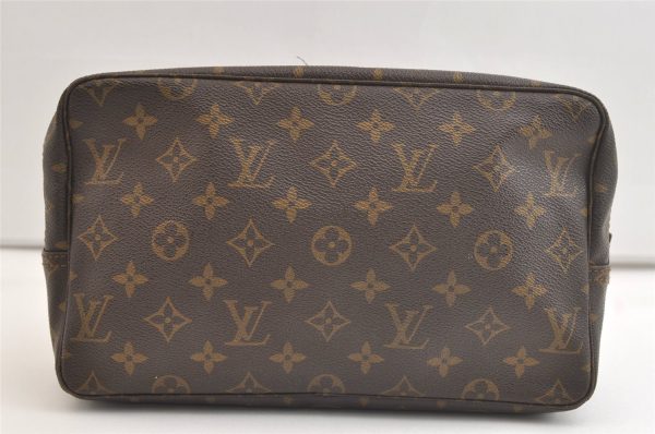 Auth Louis Vuitton Monogram Trousse Toilette 28 Clutch Hand Bag Old Model 4236K Discount