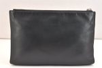 Authentic FENDI Monster Eye Bag Bugs Clutch Hand Bag Purse Leather Black 7531K Sale