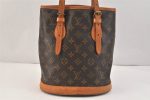 Authentic Louis Vuitton Monogram Bucket PM Shoulder Tote Bag Old Model LV 3464K Fashion