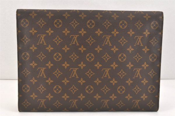 Authentic Louis Vuitton Monogram Porte Envelope Documents Case M51801 LV 3203K For Sale