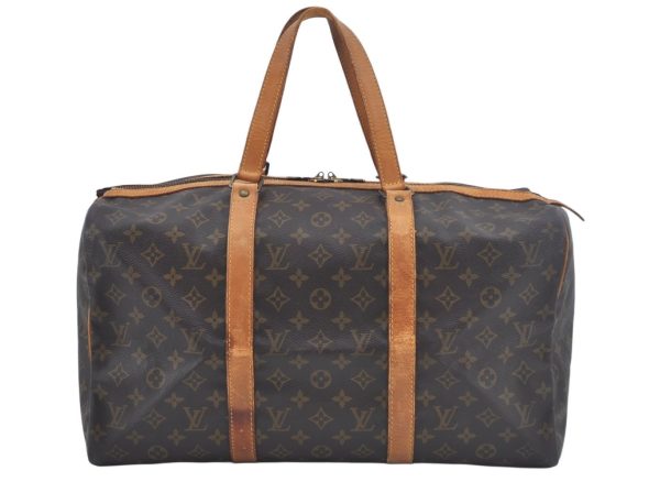 Authentic Louis Vuitton Monogram Sac Souple 45 Hand Boston Bag M41624 LV 3915K Sale