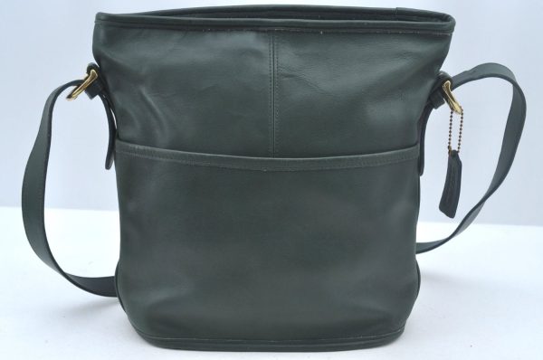 Authentic COACH Shoulder Tote Bag Leather Green L0635 Online Sale