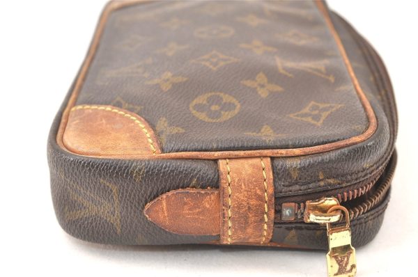 Authentic Louis Vuitton Monogram Marly Dragonne PM M51827 Clutch Bag Junk 6467K Online Hot Sale