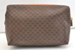 Authentic CELINE Macadam Blason Pattern Clutch Hand Bag PVC Leather Brown 1955K Hot on Sale