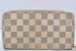 Authentic Louis Vuitton Damier Azur Zippy Wallet Long Purse N60019 LV 6498K Supply