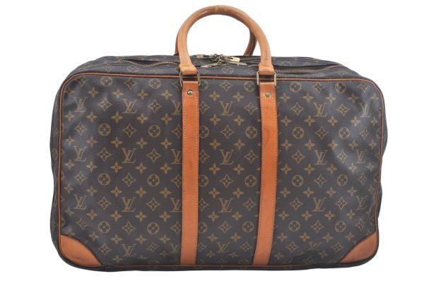 Authentic Louis Vuitton Monogram Sac Trois Poche 55 M41375 Travel Hand Bag L0382 For Discount