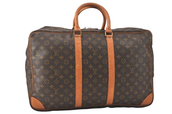 Authentic Louis Vuitton Monogram Sirius 55 Travel Boston Bag 2compartments 3439K Online Sale