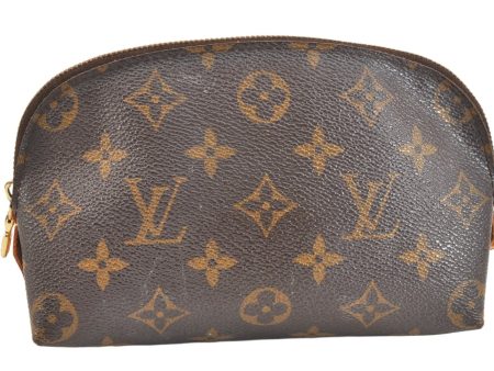 Authentic Louis Vuitton Monogram Pochette Cosmetic Pouch M47515 LV Junk 7349K on Sale