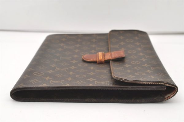 Authentic Louis Vuitton Monogram Poche Ministre Document Case M53445 LV 2596J Sale