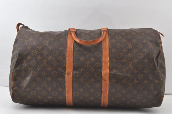 Authentic Louis Vuitton Monogram Keepall 55 Travel Boston Bag Old Model LV 7339K Supply