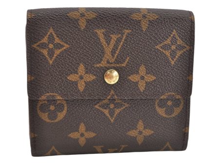 Authentic Louis Vuitton Monogram M61652 Porte Monnaie Billet Carte Credit 1562K Online Sale