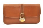 Authentic GUCCI Vintage 2Way Shoulder Clutch Bag Purse Leather Brown 6167K Hot on Sale