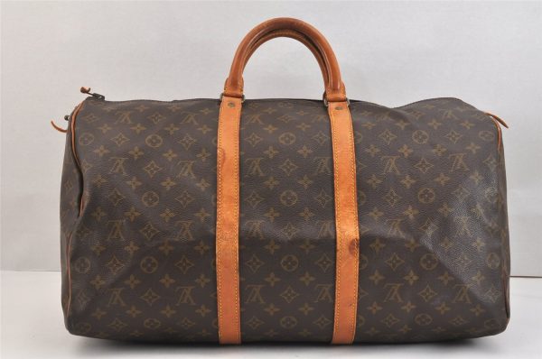 Authentic Louis Vuitton Monogram Keepall 50 Travel Boston Bag Old Model LV 7142K Supply