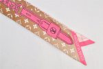 Auth Louis Vuitton Bandeaux BB Rising Confidential Scarf Silk M78453 Pink 4614K Online