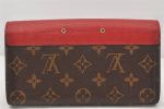 Authentic Louis Vuitton Monogram Portefeuille Pallas Wallet Red M58414 LV 6450K Discount