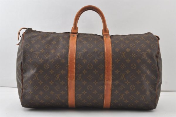 Authentic Louis Vuitton Monogram Keepall 50 Travel Boston Bag Old Model LV 7136K Online