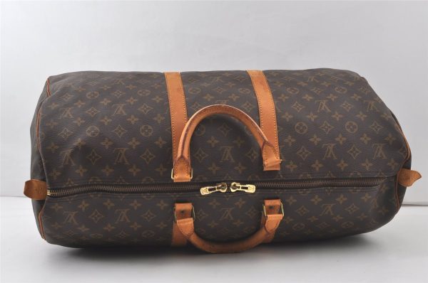 Authentic Louis Vuitton Monogram Keepall 55 Travel Boston Bag M41424 LV 7334K on Sale