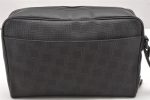 Authentic dunhill Vintage Clutch Hand Bag Purse PVC Leather Brown 7330K Discount