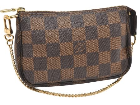 Authentic Louis Vuitton Damier Mini Pochette Accessoires Pouch N58009 LV 7282K Online