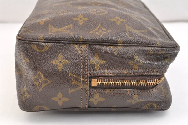 Auth Louis Vuitton Monogram Trousse Toilette 28 Clutch Hand Bag M47522 LV 6922K Hot on Sale