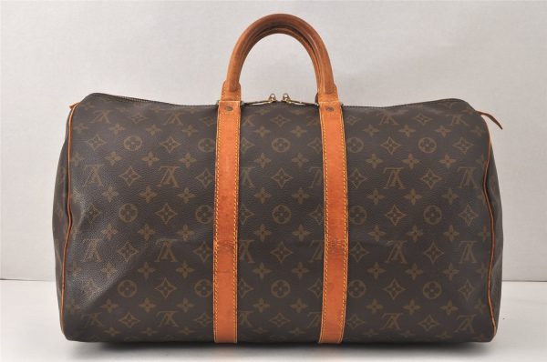 Authentic Louis Vuitton Monogram Keepall 45 Travel Boston Bag M41428 LV 4762K For Cheap