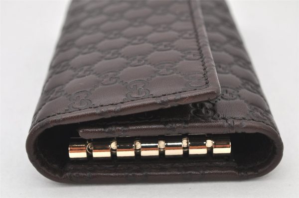 Authentic GUCCI Micro Guccissima Leather 6 Hooks Key Case 278633 Brown 4094K For Cheap