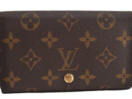 Auth Louis Vuitton Monogram Porte Monnaie Billets Tresor Wallet M61730 LV 3540K Online Hot Sale