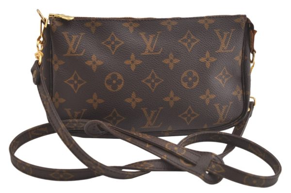 Authentic Louis Vuitton Monogram Pochette Accessoires Shoulder Cross Pouch 4078K Sale