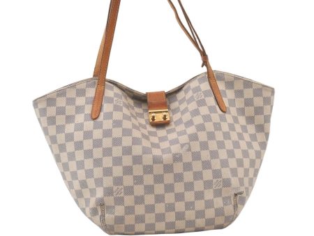 Authentic Louis Vuitton Damier Azur Salina PM Tote Bag N41208 Junk 7575K Online