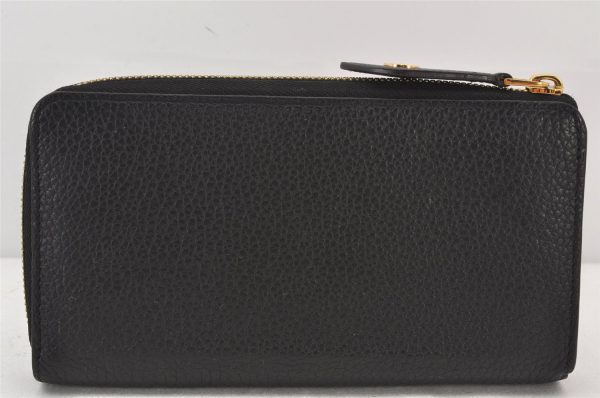 Authentic Louis Vuitton Taurillon Portefeuille Comet Wallet M63102 Black 6320K Hot on Sale