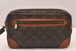 Authentic Louis Vuitton Monogram Marly Dragonne GM M51825 Clutch Bag Junk 6254K Supply