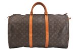 Authentic Louis Vuitton Monogram Keepall 50 Travel Boston Bag Old Model LV 7142K Supply